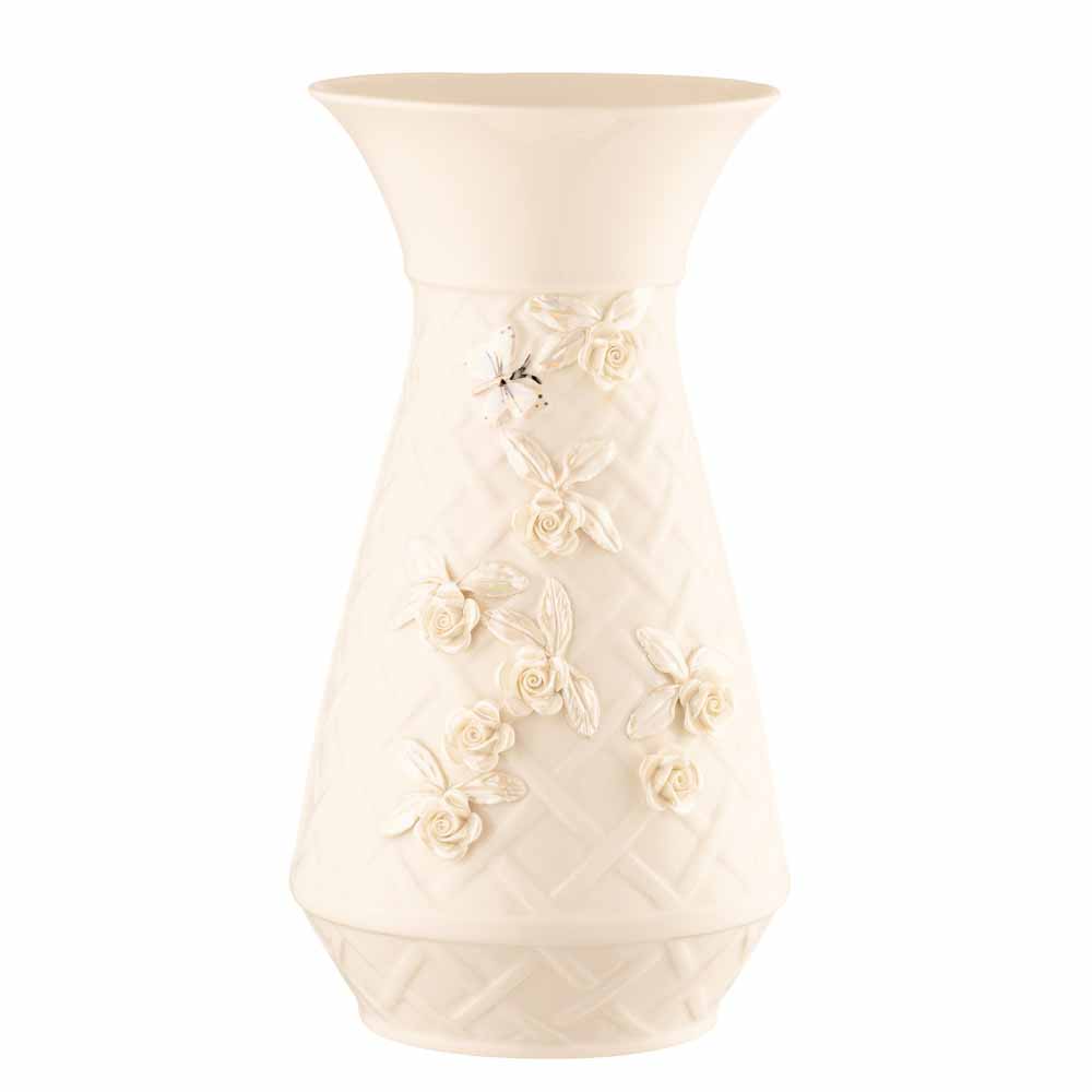Product image for Belleek Pottery | Irish Rose Trellis Vase