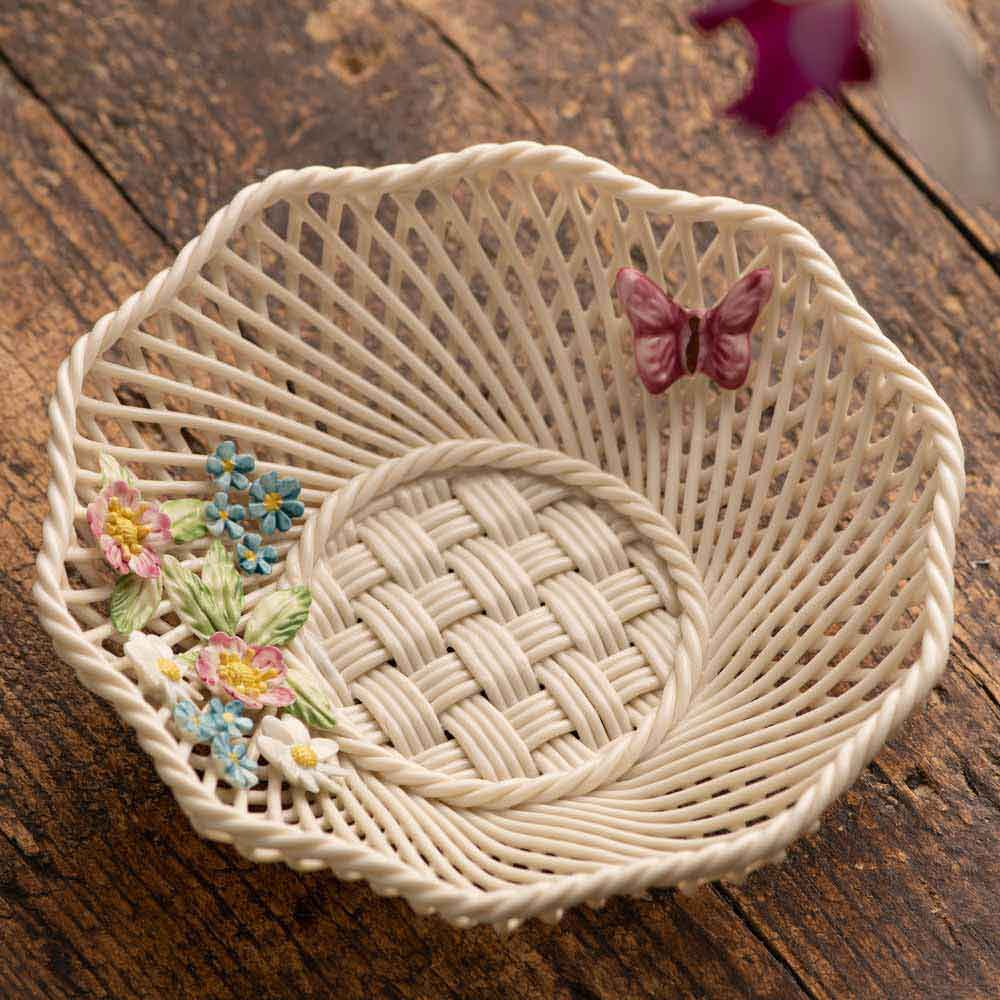Product image for Belleek Pottery | Wild Irish Hedgerow Summer Basket