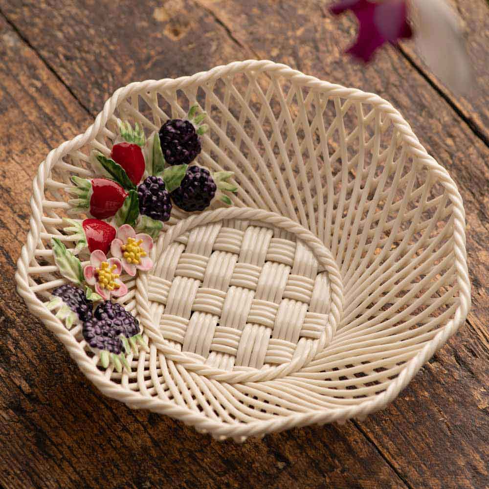 Product image for Belleek Pottery | Wild Irish Hedgerow Autumn Basket