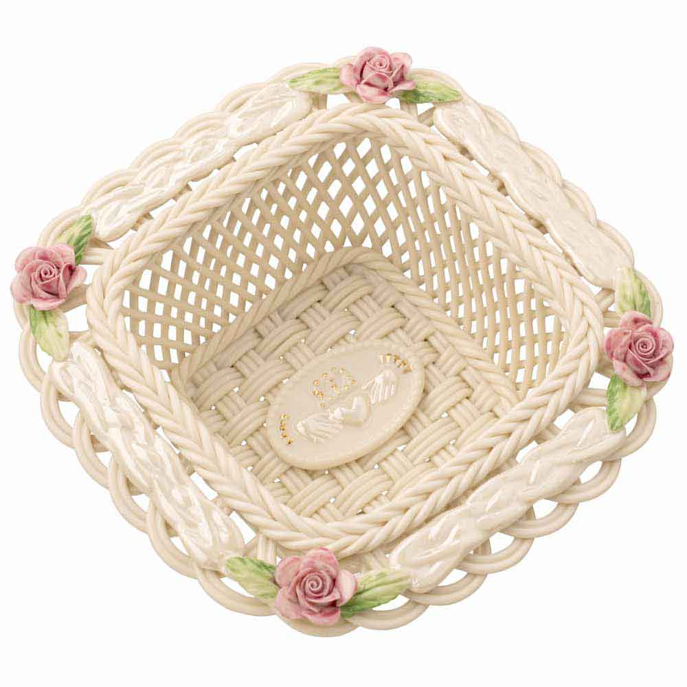 Product image for Belleek Pottery | Irish Claddagh Friendship Basket