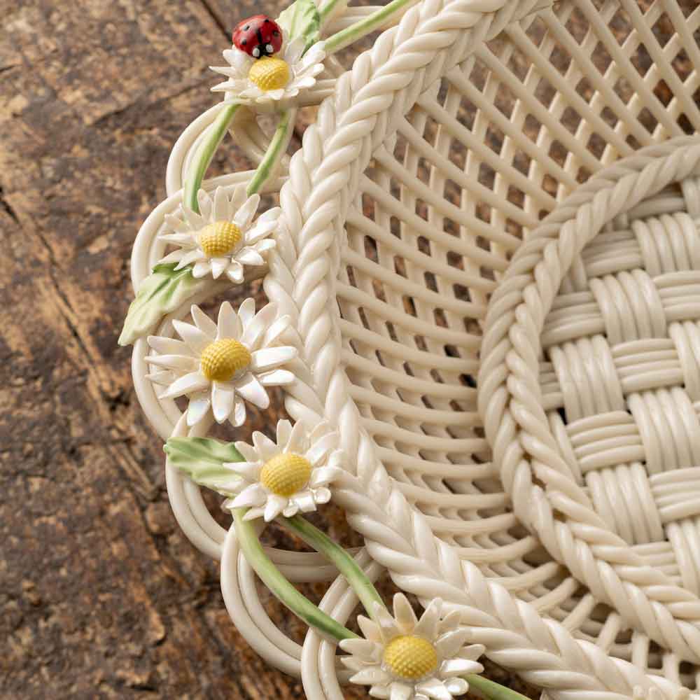 Product image for Belleek Pottery | Irish Daisy Chain Annual Basket 2024