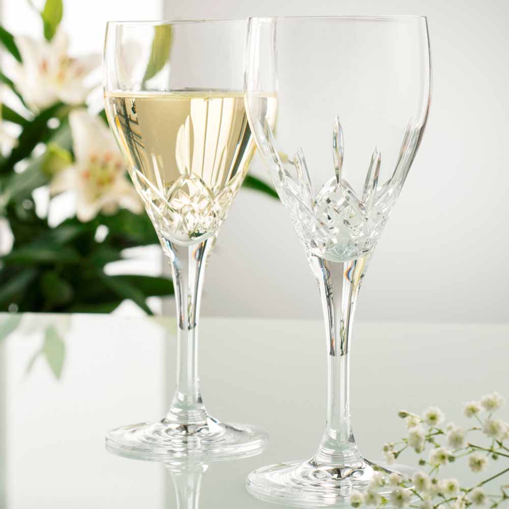 Product image for Galway Crystal Longford White Wine Glass Pair