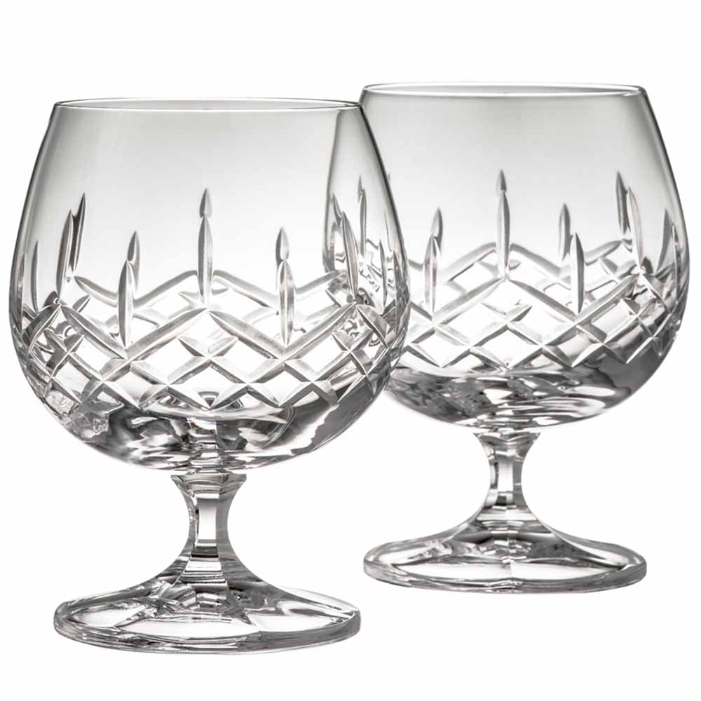 Galway Crystal Brandy Glass Pair at
