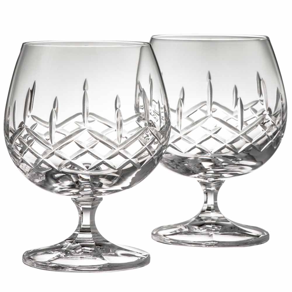 Galway Crystal Brandy Glass Pair