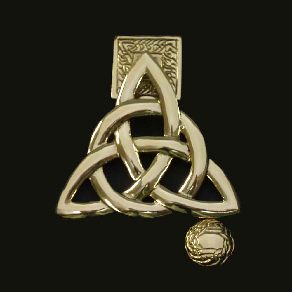 Product image for Irish Doorknocker | Brass Celtic Trinity Knot Door Knocker