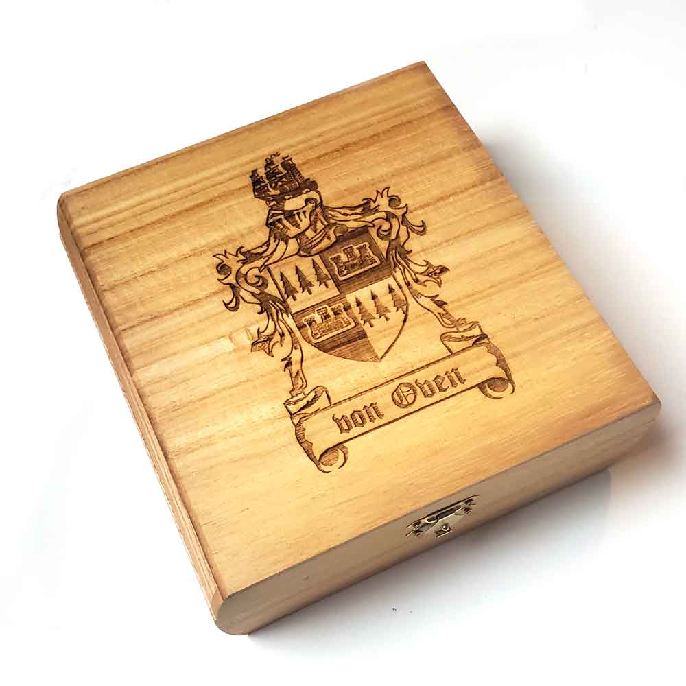 Product image for Irish Coat of Arms | Personalized Wooden Box