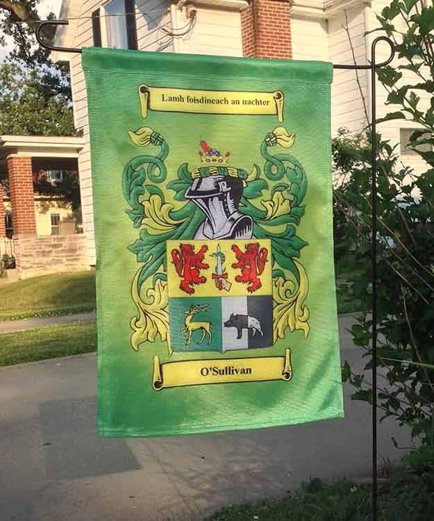 Product image for Irish Flag | Coat of Arms Family Crest Garden Flag