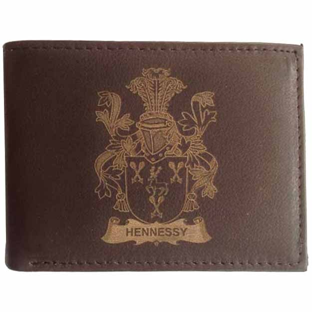 Product image for Irish Wallet | Family Crest Coat of Arms Leather Wallet