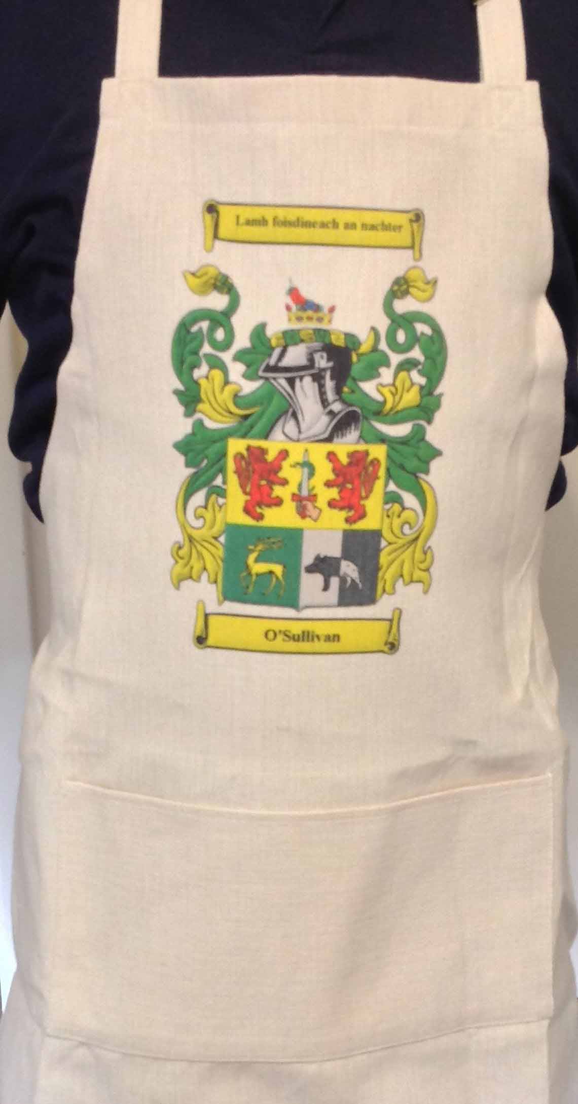 Product image for Irish Coat of Arms Family Crest Apron