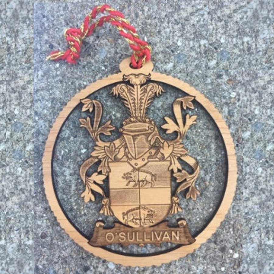 Product image for Irish Coat of Arms | Family Crest Christmas Ornament