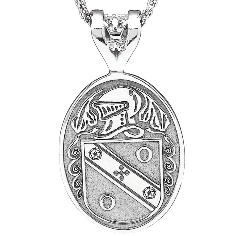 Product image for Irish Coat of Arms Jewelry Oval Necklace Large