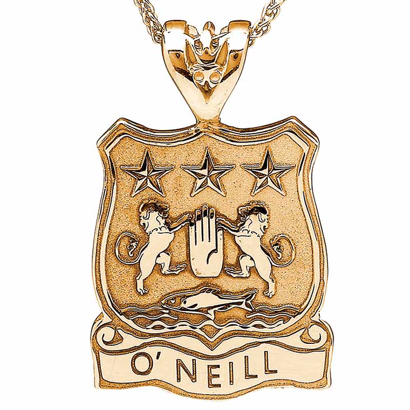 Product image for Irish Coat of Arms Jewelry Shield Necklace