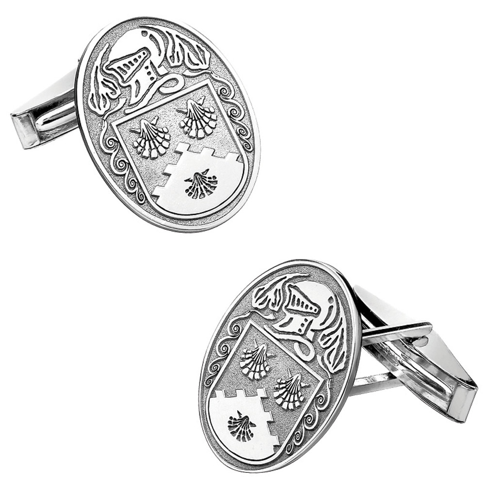 Product image for Irish Coat of Arms Jewelry Oval Cufflinks Large