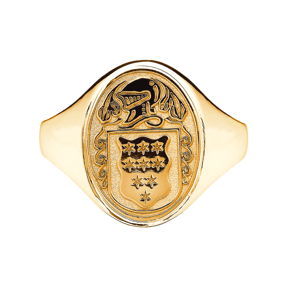 Product image for Irish Coat of Arms Jewelry | Ladies Oval Shield Ring