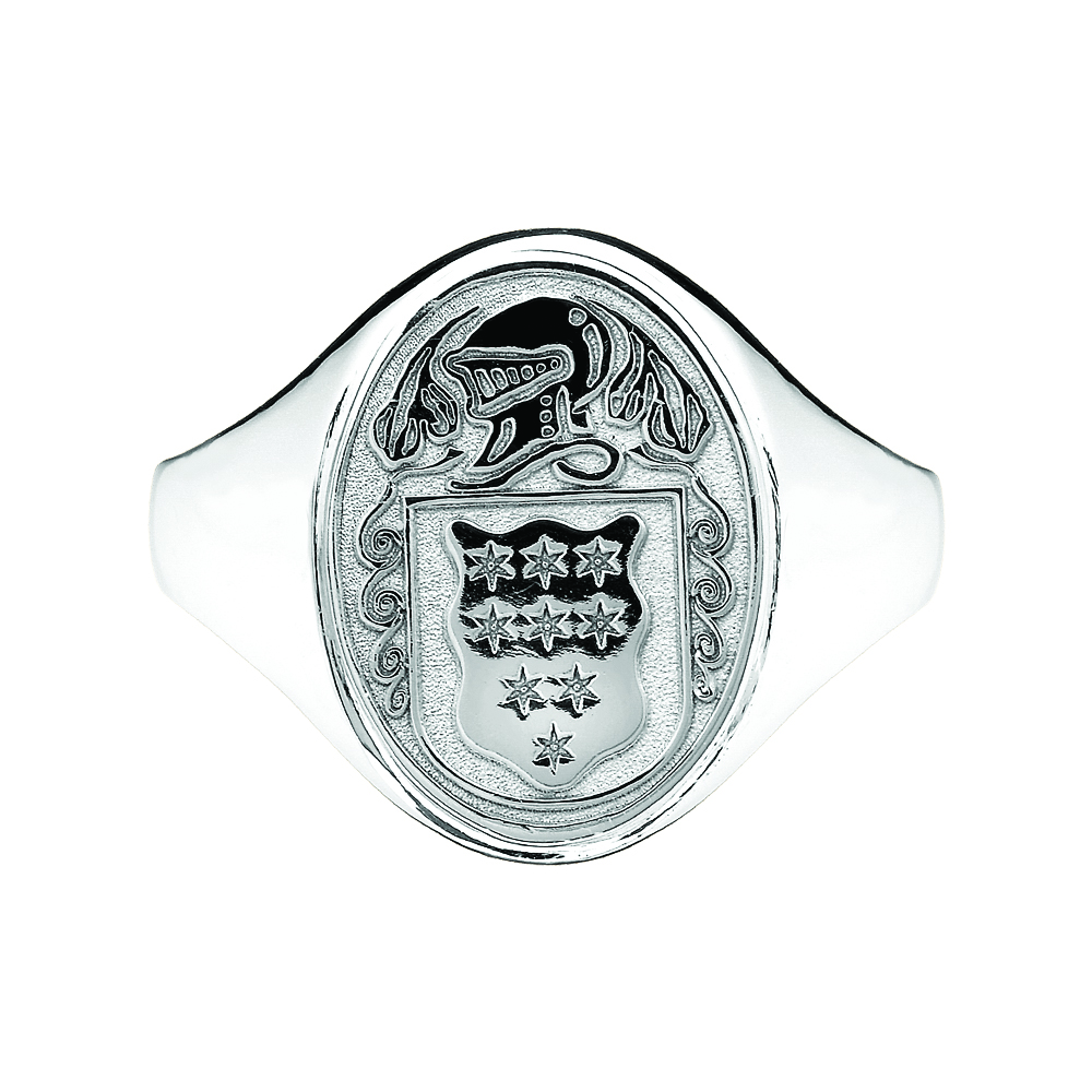 Product image for Irish Coat of Arms Jewelry | Ladies Oval Shield Ring