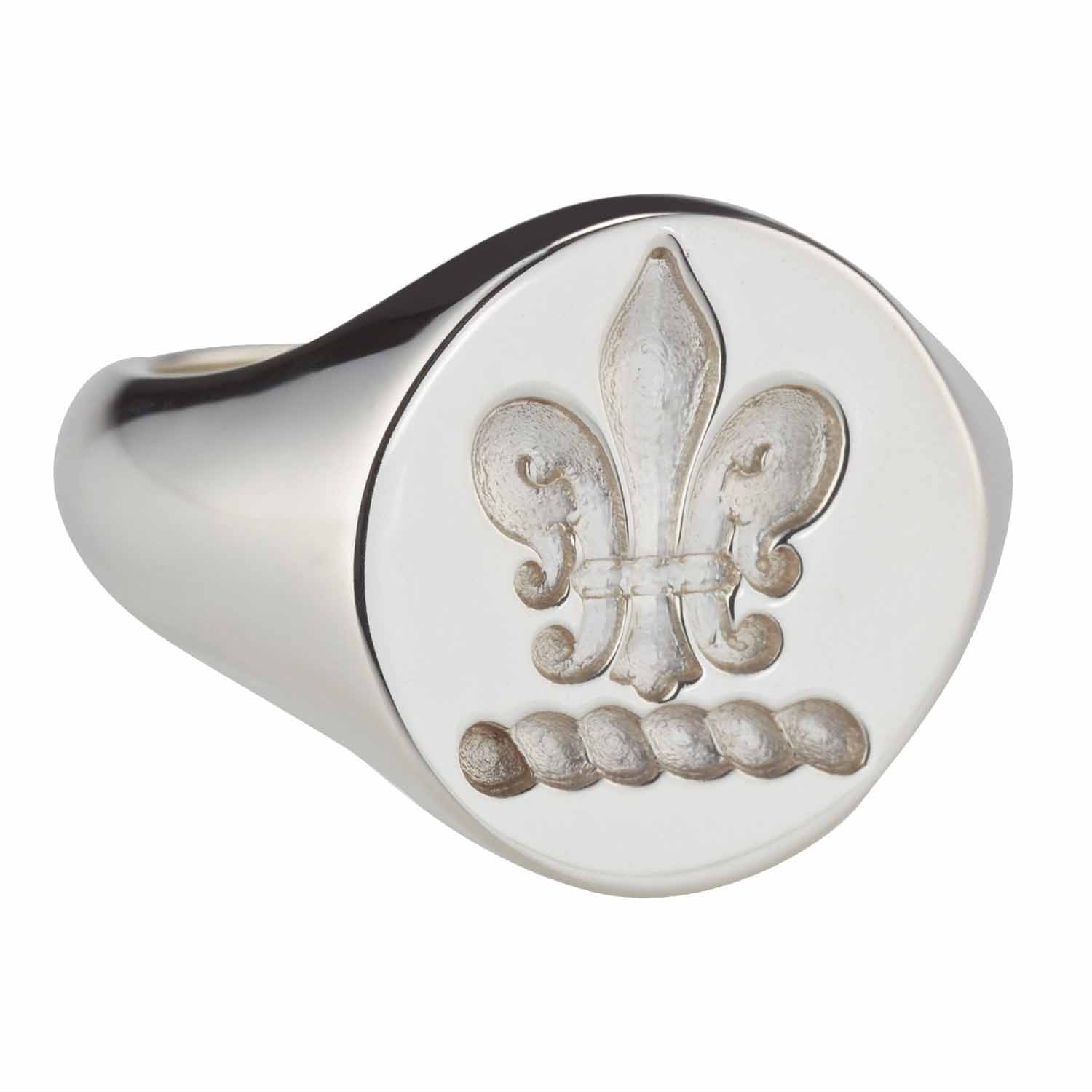 Product image for Irish Rings - Sterling Silver Family Crest Ring - Large