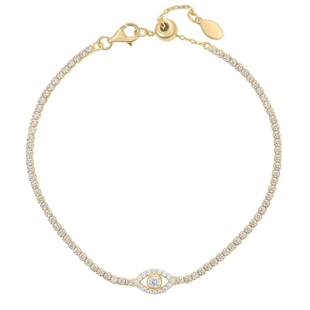 Product image for Irish Bracelet | Evil Eye Crystal Tennis Bracelet
