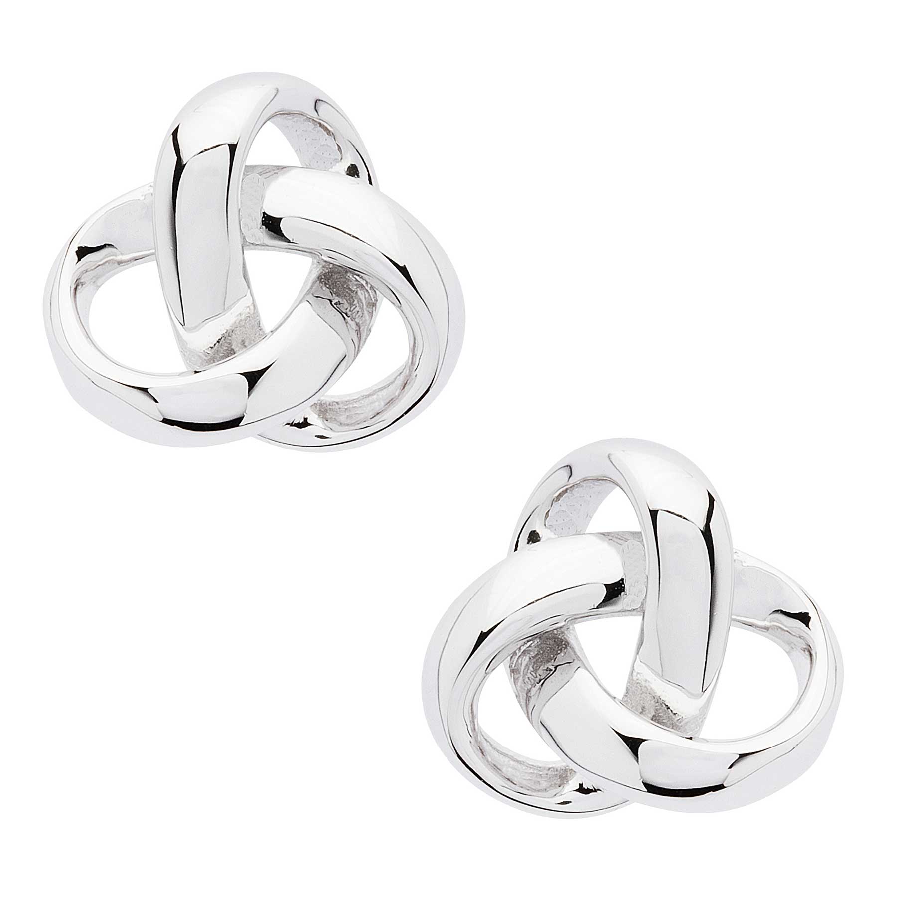 Stainless Steel Irish Celtic Trinity Knot post earrings 