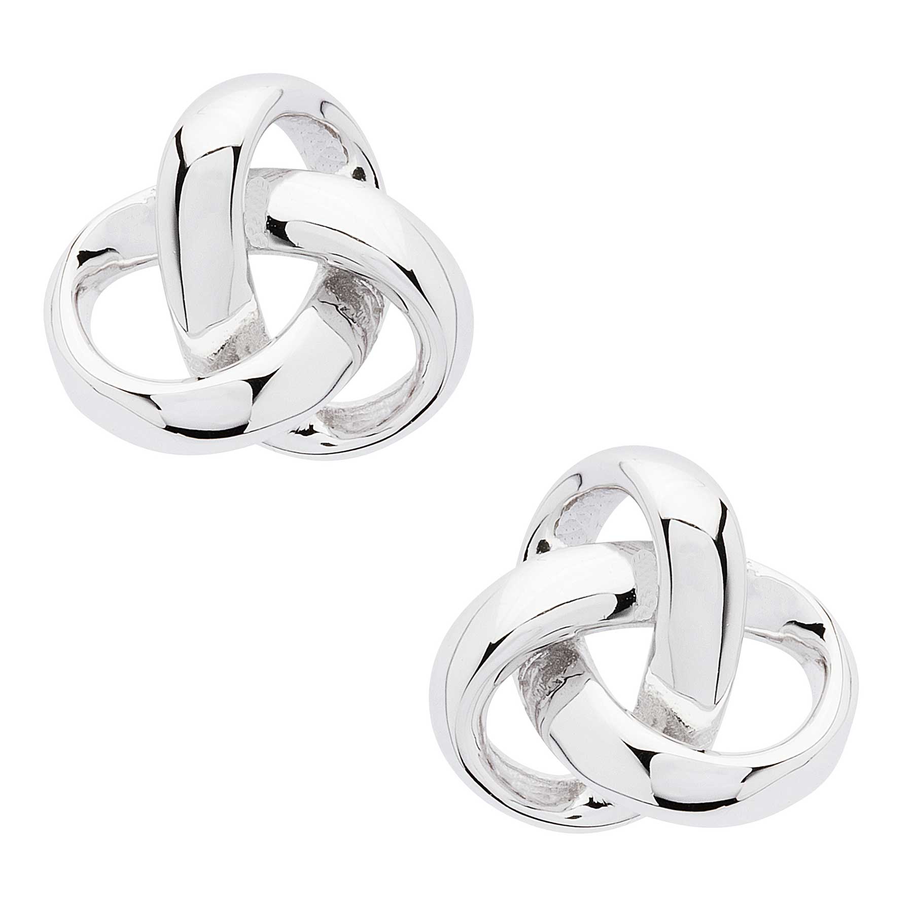 Product image for Irish Earrings | Sterling Silver Celtic Trinity Knot Stud Earrings