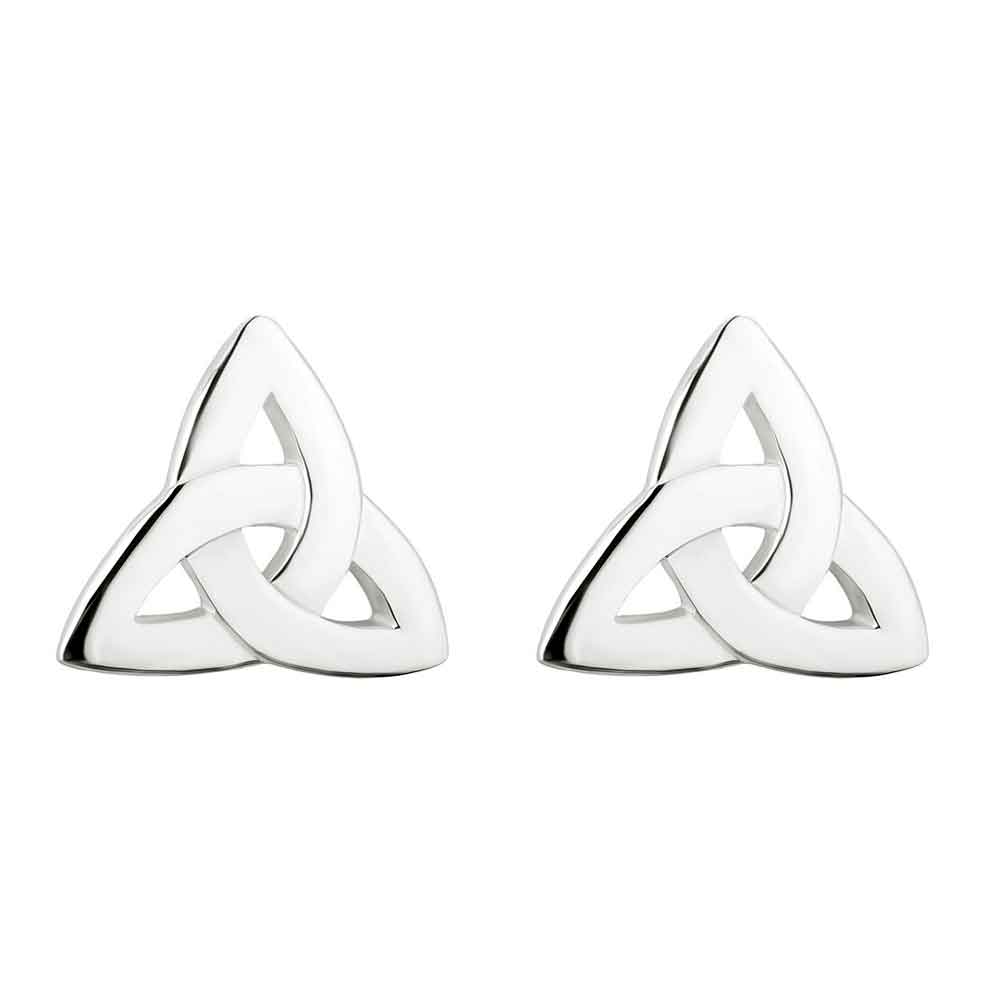 Product image for Celtic Earrings - Sterling Silver Trinity Knot Earrings - Medium