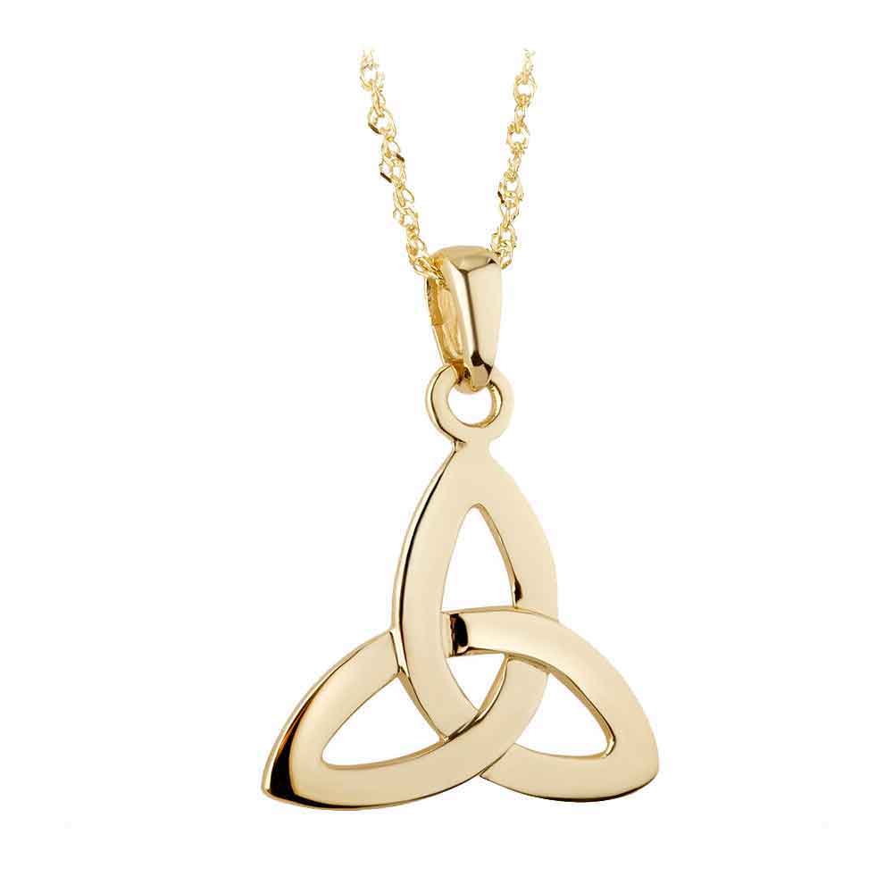 Product image for Irish Necklace | 10k Gold Small Trinity Knot Pendant