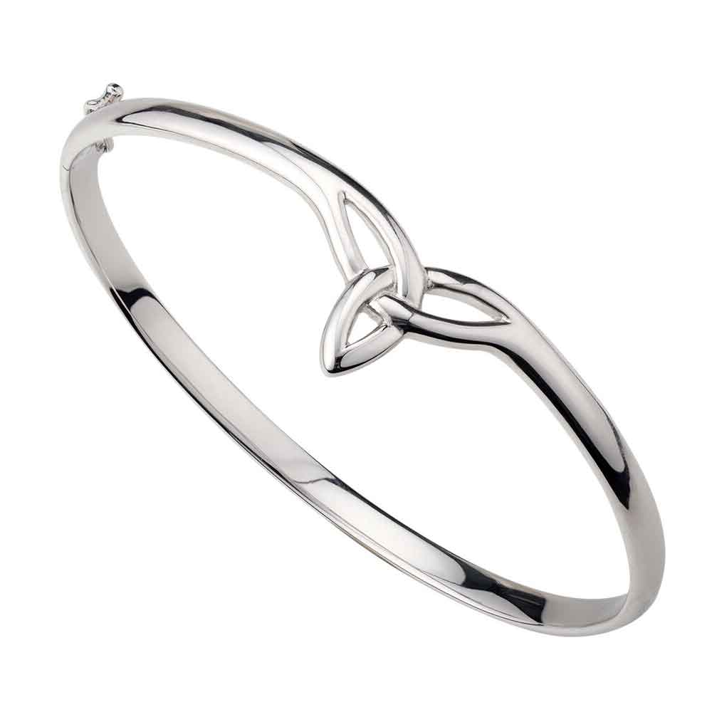 Product image for Celtic Bracelet - Sterling Silver Trinity Knot Bangle