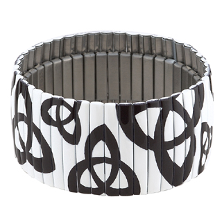 Product image for Celtic Bracelet | Trinity Knot Wide Irish Stretch Bangle