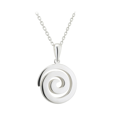 Product image for Irish Necklace | Sterling Silver Celtic Spiral Necklace