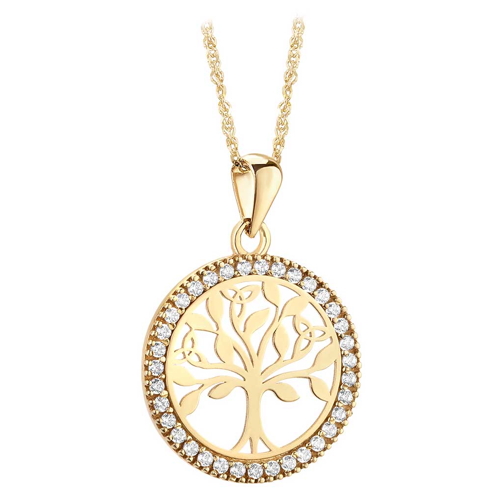 Celtic Tree Of Life Pendant, 14K Gold - Bellchamber Rings