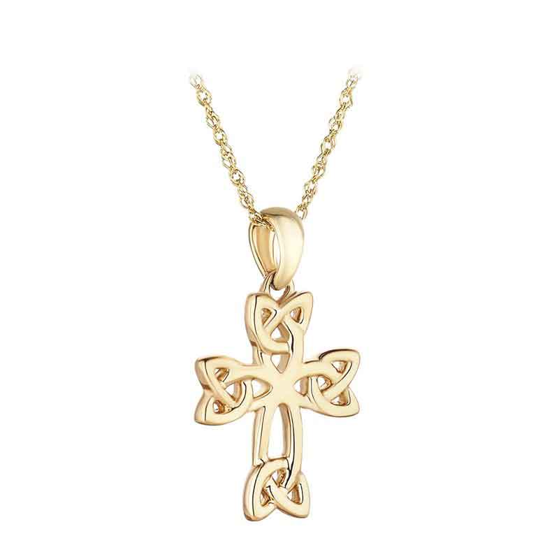 Product image for Irish Necklace | 9k Gold Celtic Cross Pendant