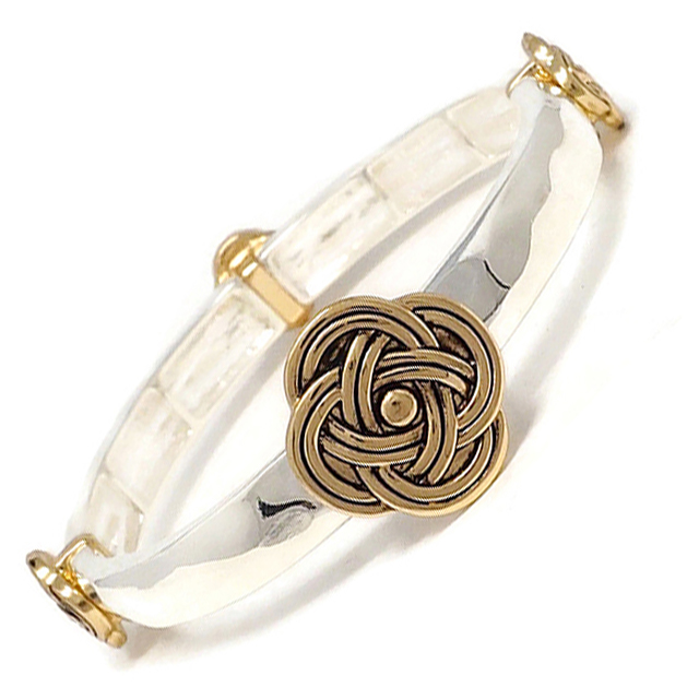 Product image for Irish Bracelet | Celtic Sailor Threetone Knot Bracelet