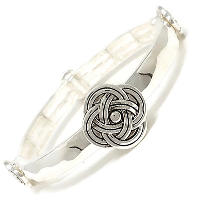 Product image for Irish Bracelet | Celtic Sailor Silvertone Knot Bracelet
