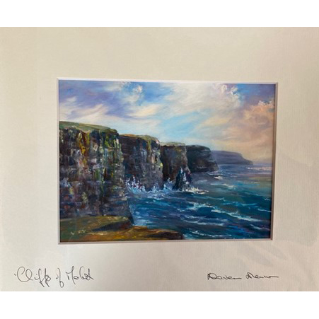 Product image for Irish Art | Cliffs of Moher Print by Doreen Drennan
