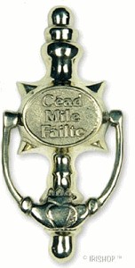 Product image for Brass Claddagh Doorknocker