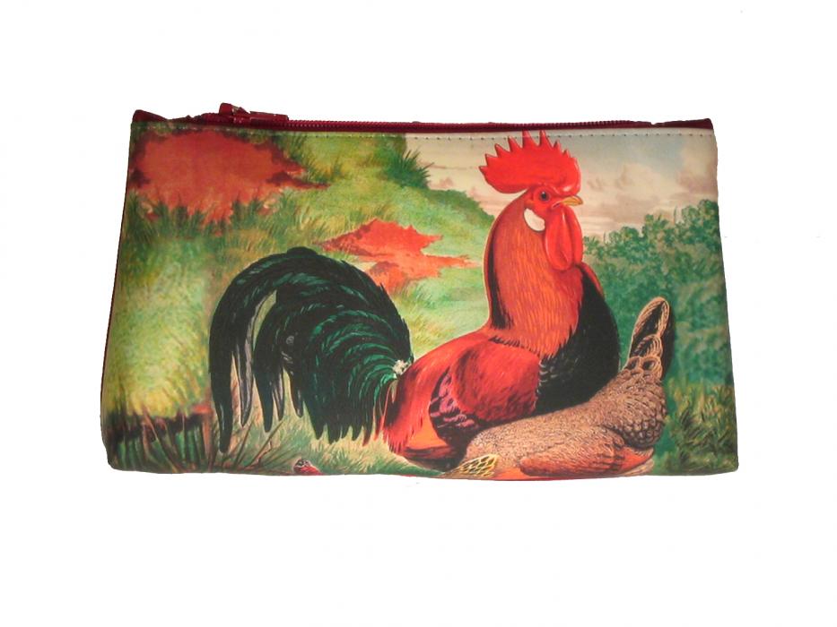 Product image for Leather Cosmetic Bag - Rooster