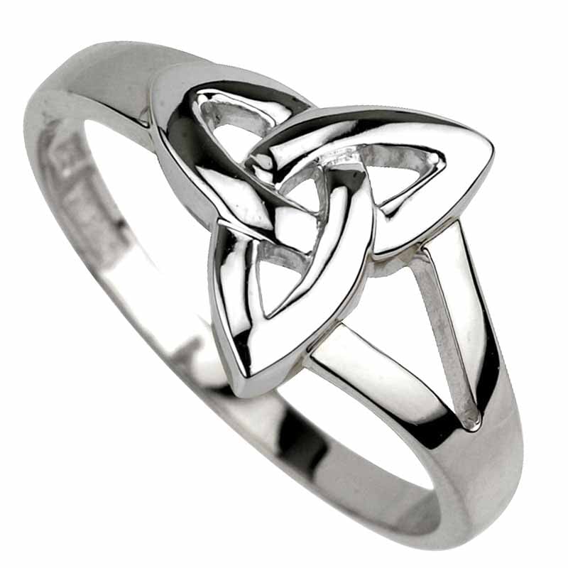 Product image for SALE | Trinity Knot Ring | Ladies Sterling Silver Trinity Knot