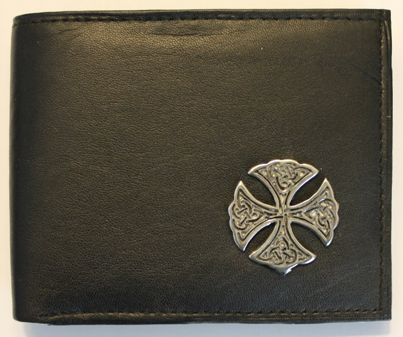 Product image for Irish Wallet - St. Patrick's Cross Leather Wallet