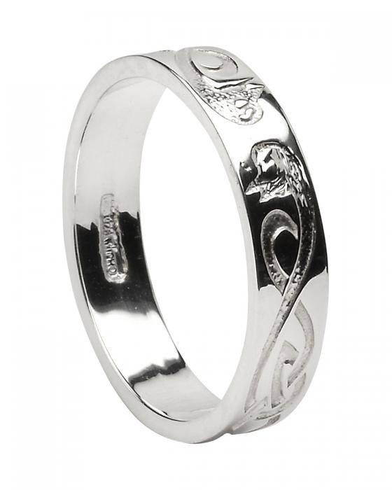 Product image for Celtic Ring - Men's 'Le Cheile' Celtic Wedding Ring