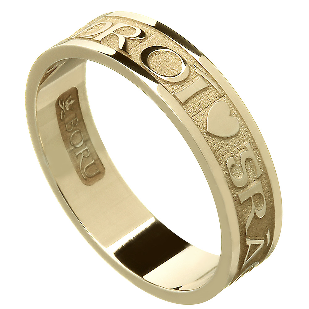 Product image for Irish Ring - Ladies Gra Geal Mo Chroi 'Love of my heart' Irish Wedding Ring