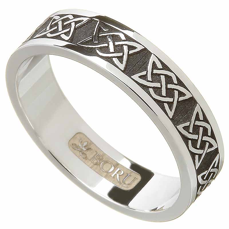 Product image for Irish Ring - Ladies Lovers Knot Wedding Band
