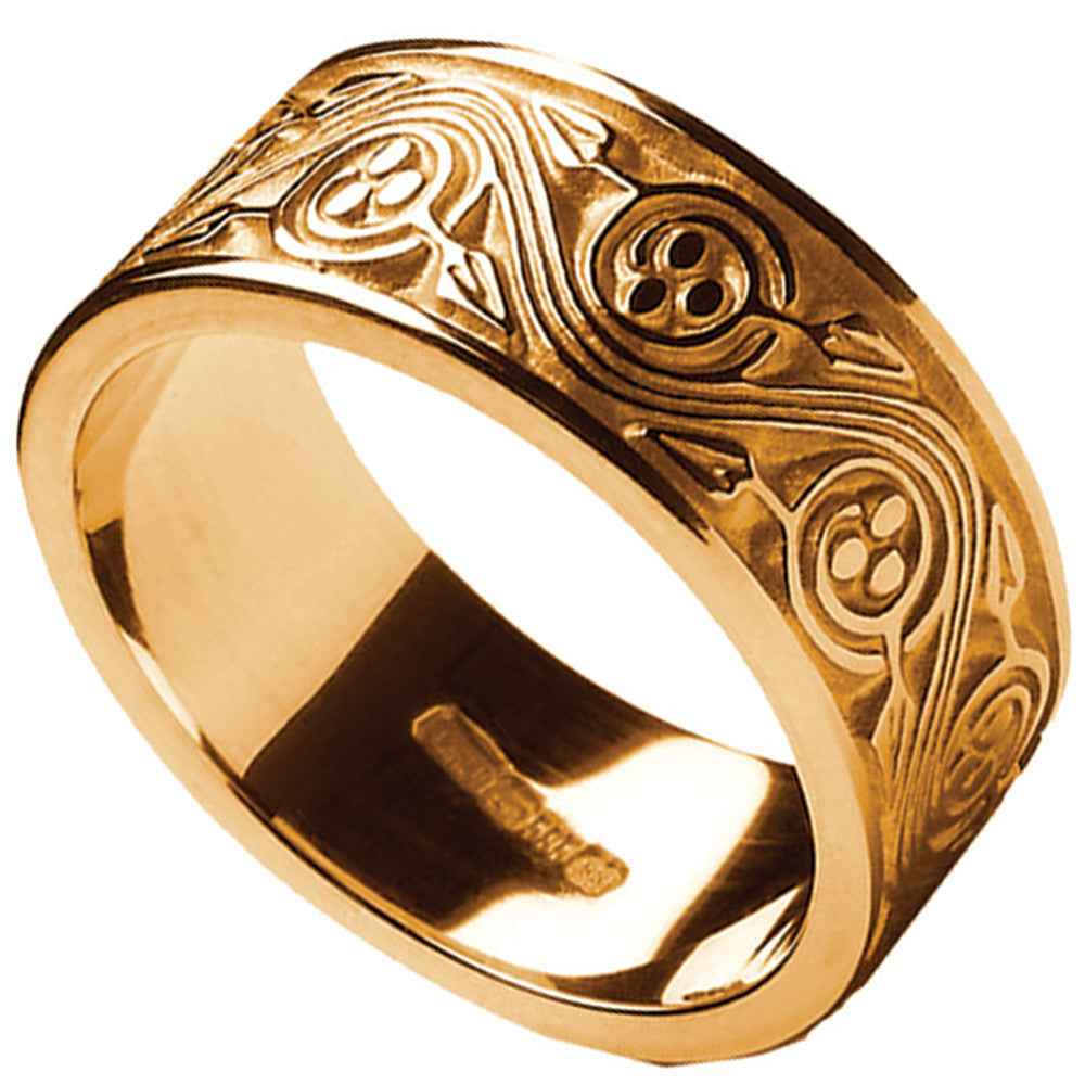 Irish Ring Men's Triskele Weave Irish Wedding Ring at