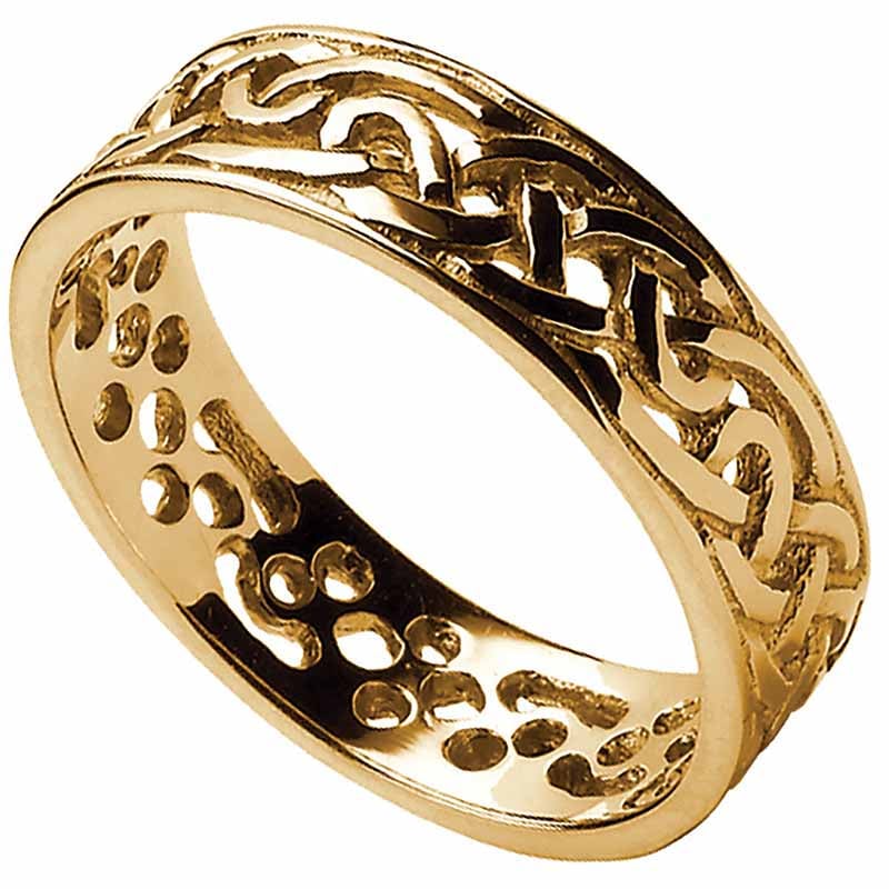 Product image for Celtic Ring - Ladies Filigree Celtic Wedding Band