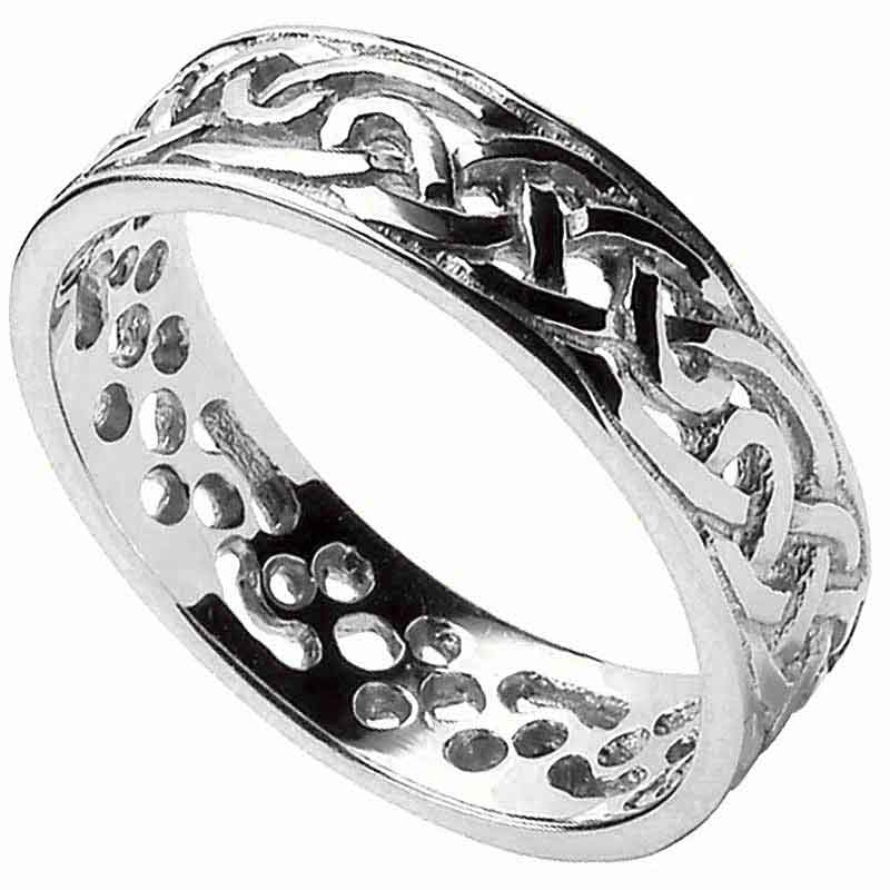 Product image for Celtic Ring - Ladies Filigree Celtic Wedding Band