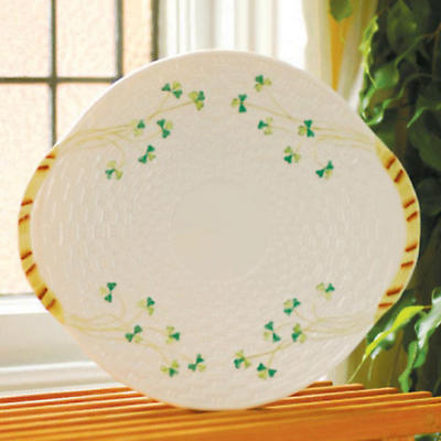 Belleek Shamrock Bread Plate