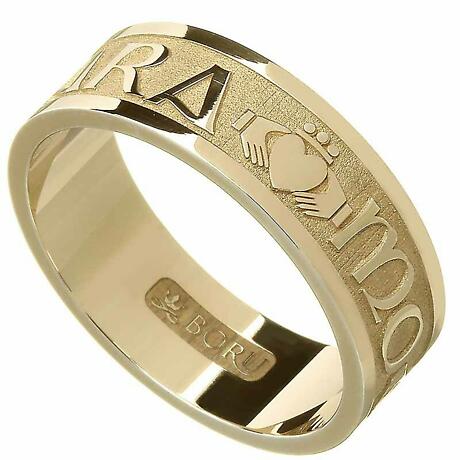 Irish Rings - Men's Gold Mo Anam Cara 'My Soul Mate' Ring