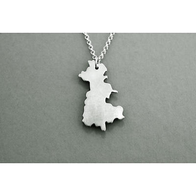 Irish Necklace - Sterling Silver Counties of Ireland Pendant with Chain