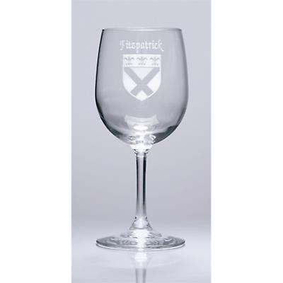 Personalized Irish Coat of Arms Wine Glasses - Set of 4