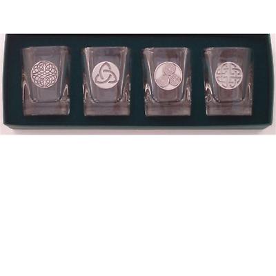 Celtic Symbols Shot Glasses - Set of 4