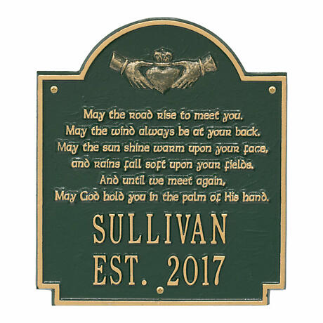 Alternate Image 1 for Personalized Irish Blessings Plaque