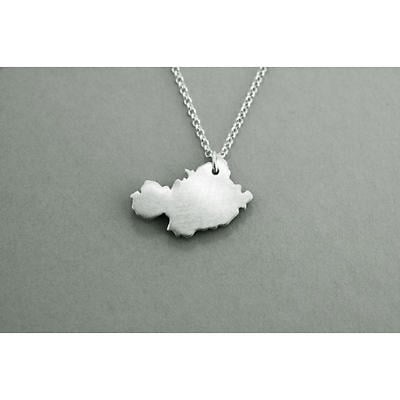 Alternate Image 3 for Irish Necklace - Sterling Silver Counties of Ireland Pendant with Chain